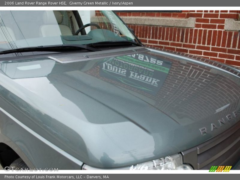 Giverny Green Metallic / Ivory/Aspen 2006 Land Rover Range Rover HSE