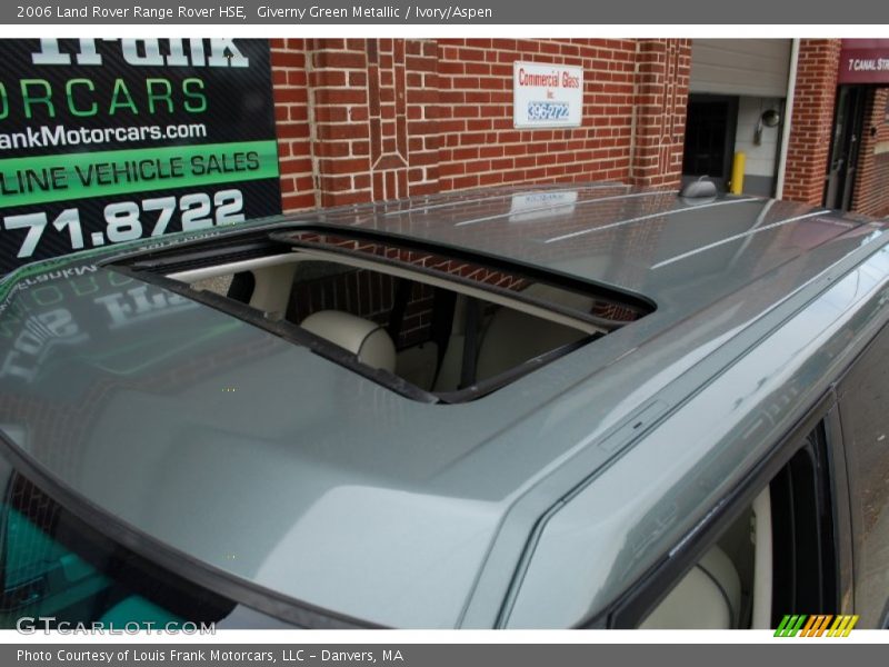 Giverny Green Metallic / Ivory/Aspen 2006 Land Rover Range Rover HSE
