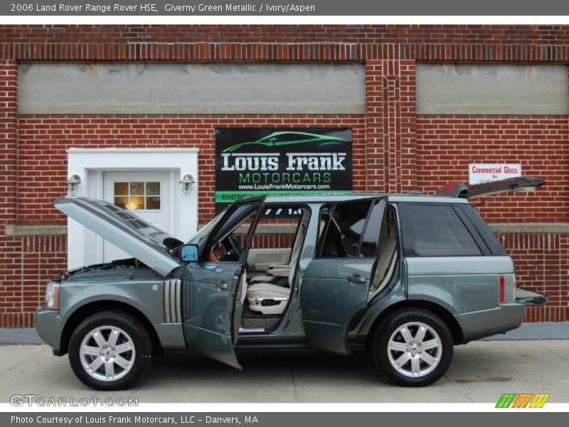 Giverny Green Metallic / Ivory/Aspen 2006 Land Rover Range Rover HSE