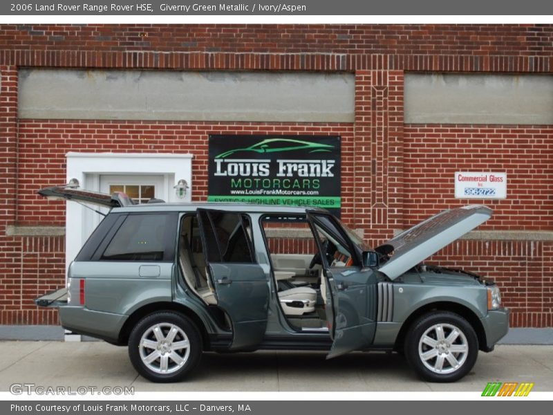 Giverny Green Metallic / Ivory/Aspen 2006 Land Rover Range Rover HSE