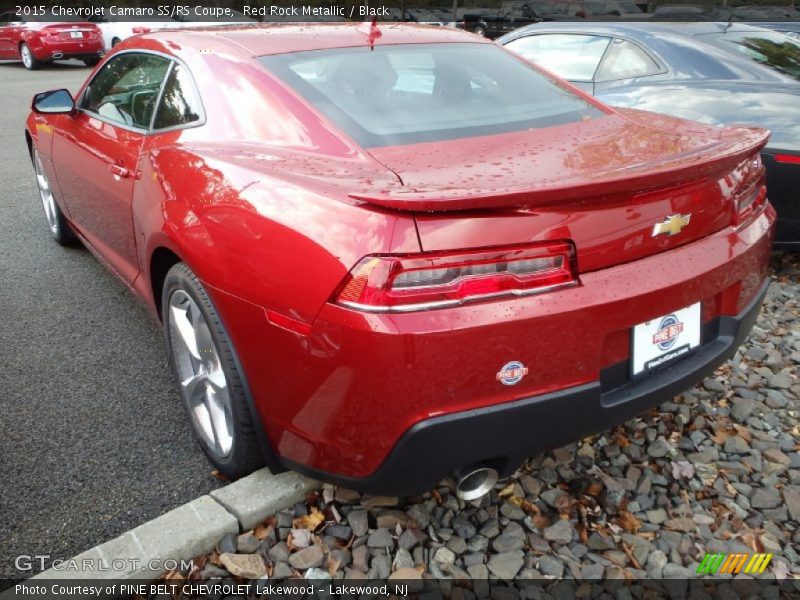 Red Rock Metallic / Black 2015 Chevrolet Camaro SS/RS Coupe