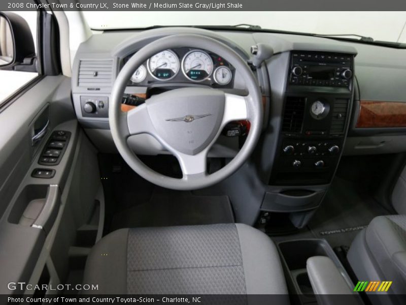 Stone White / Medium Slate Gray/Light Shale 2008 Chrysler Town & Country LX