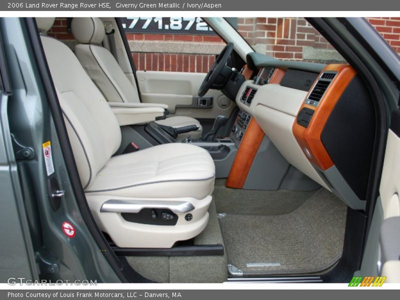 Giverny Green Metallic / Ivory/Aspen 2006 Land Rover Range Rover HSE
