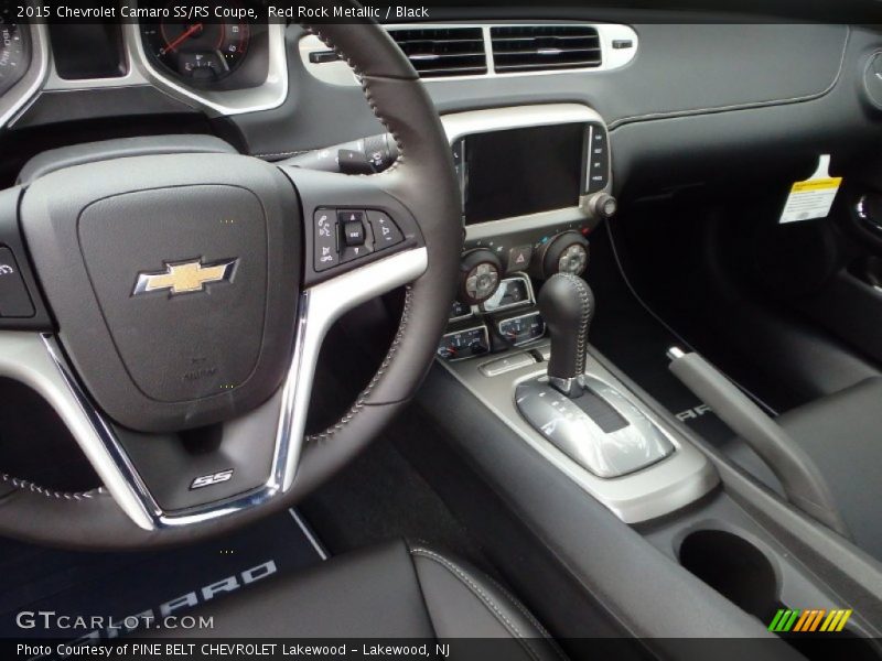 Red Rock Metallic / Black 2015 Chevrolet Camaro SS/RS Coupe