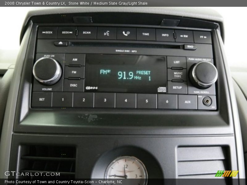 Stone White / Medium Slate Gray/Light Shale 2008 Chrysler Town & Country LX