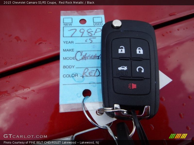Red Rock Metallic / Black 2015 Chevrolet Camaro SS/RS Coupe