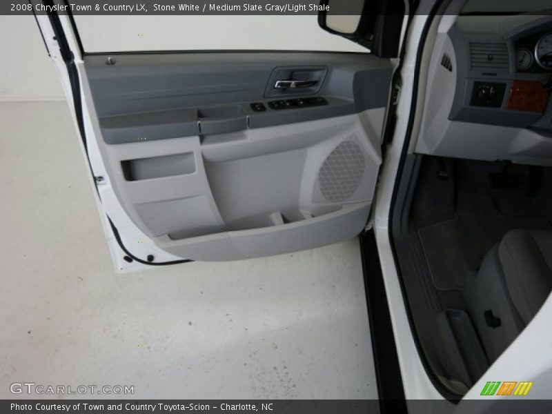 Stone White / Medium Slate Gray/Light Shale 2008 Chrysler Town & Country LX