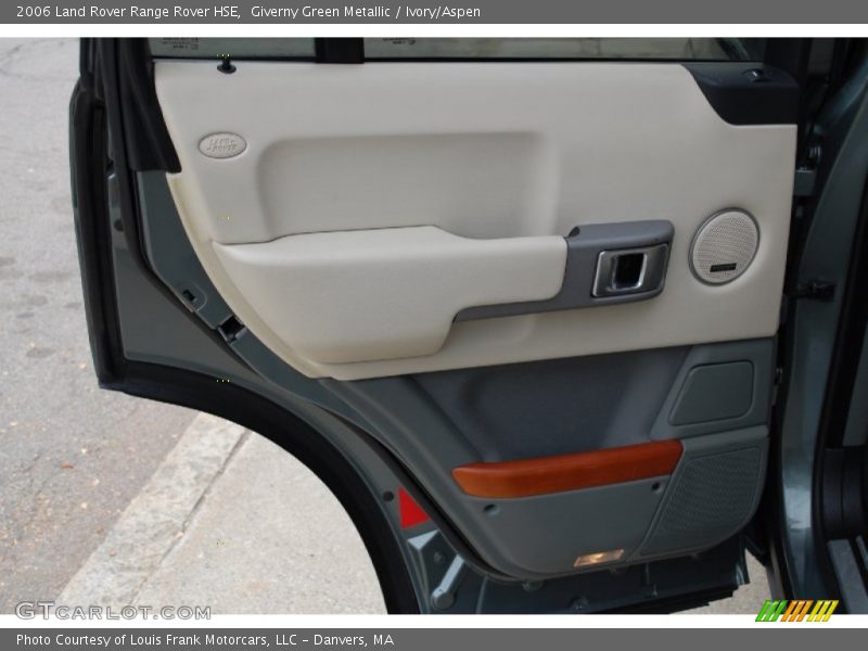 Giverny Green Metallic / Ivory/Aspen 2006 Land Rover Range Rover HSE