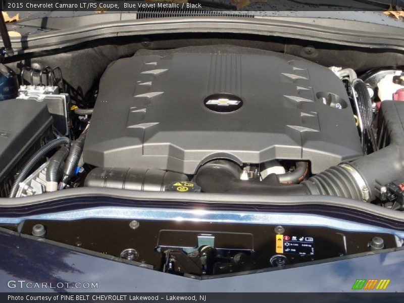 Blue Velvet Metallic / Black 2015 Chevrolet Camaro LT/RS Coupe