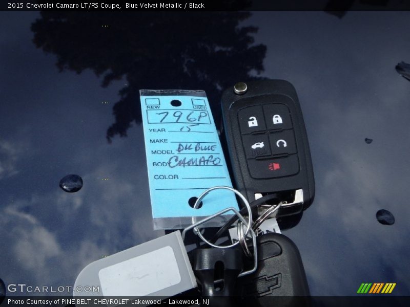 Blue Velvet Metallic / Black 2015 Chevrolet Camaro LT/RS Coupe