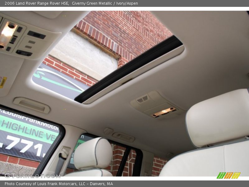 Giverny Green Metallic / Ivory/Aspen 2006 Land Rover Range Rover HSE