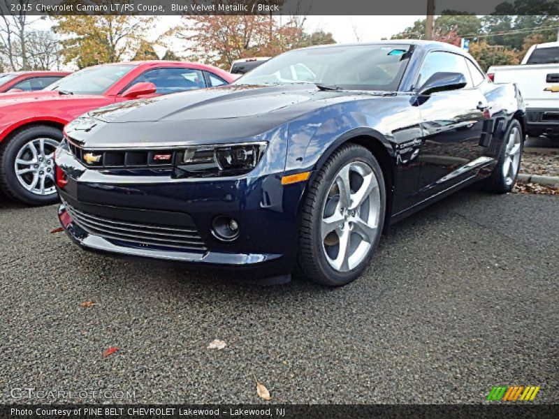 Blue Velvet Metallic / Black 2015 Chevrolet Camaro LT/RS Coupe