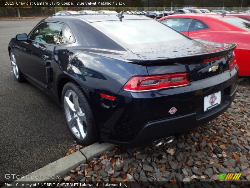 Blue Velvet Metallic / Black 2015 Chevrolet Camaro LT/RS Coupe