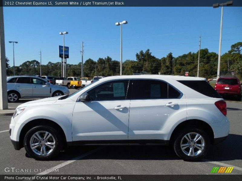 Summit White / Light Titanium/Jet Black 2012 Chevrolet Equinox LS