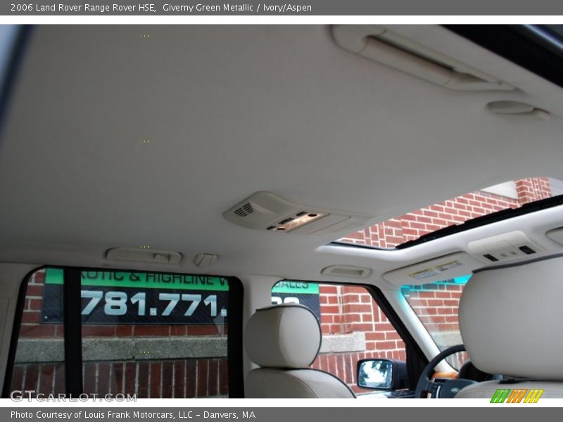 Giverny Green Metallic / Ivory/Aspen 2006 Land Rover Range Rover HSE