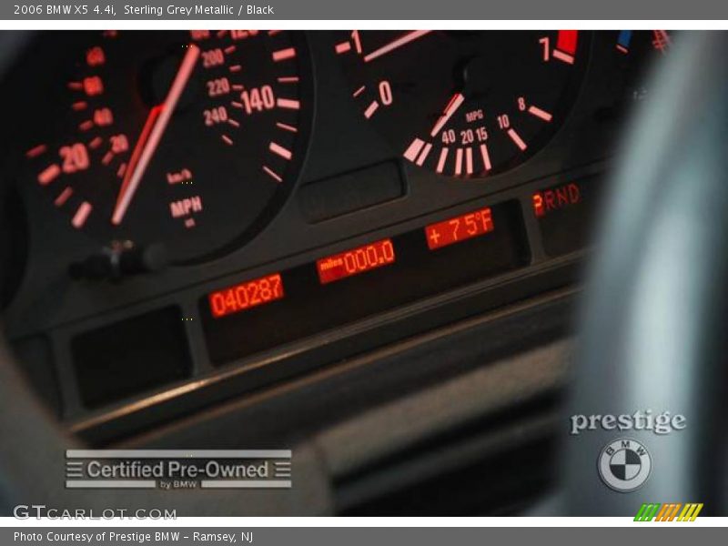 Sterling Grey Metallic / Black 2006 BMW X5 4.4i