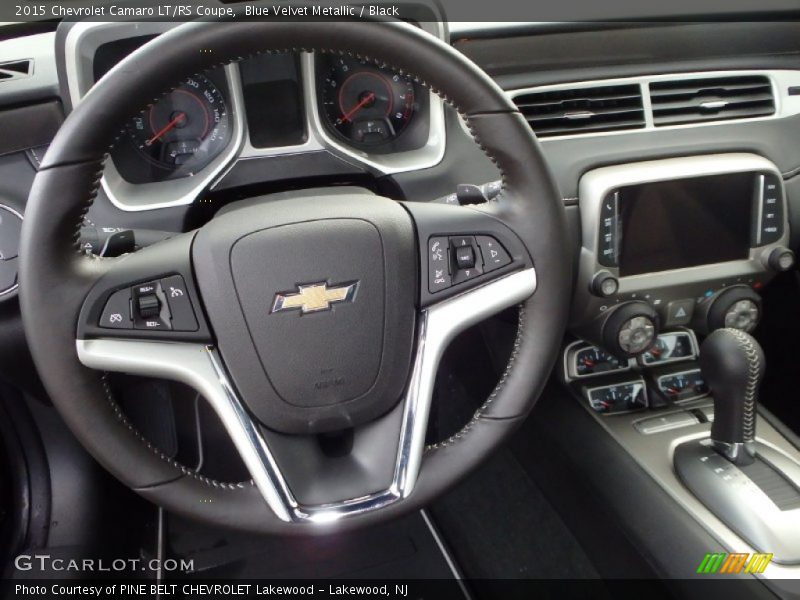 Blue Velvet Metallic / Black 2015 Chevrolet Camaro LT/RS Coupe