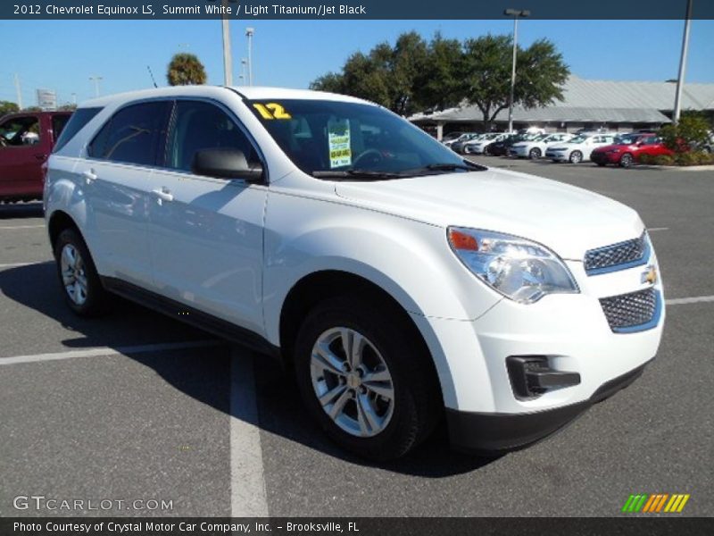 Summit White / Light Titanium/Jet Black 2012 Chevrolet Equinox LS