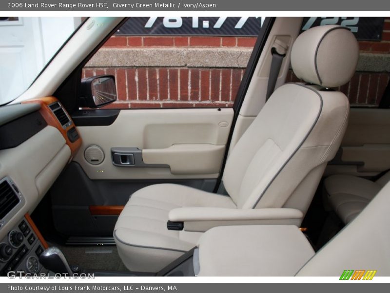 Giverny Green Metallic / Ivory/Aspen 2006 Land Rover Range Rover HSE