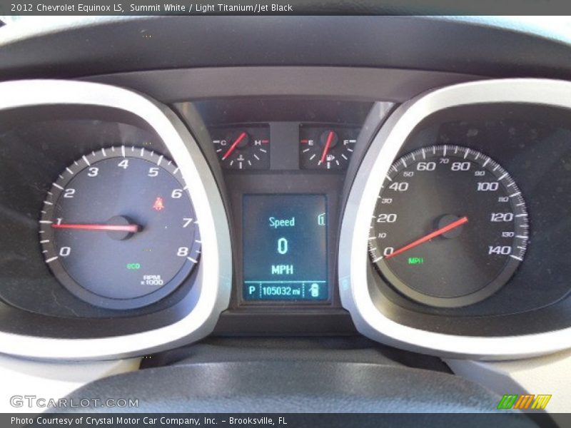 Summit White / Light Titanium/Jet Black 2012 Chevrolet Equinox LS
