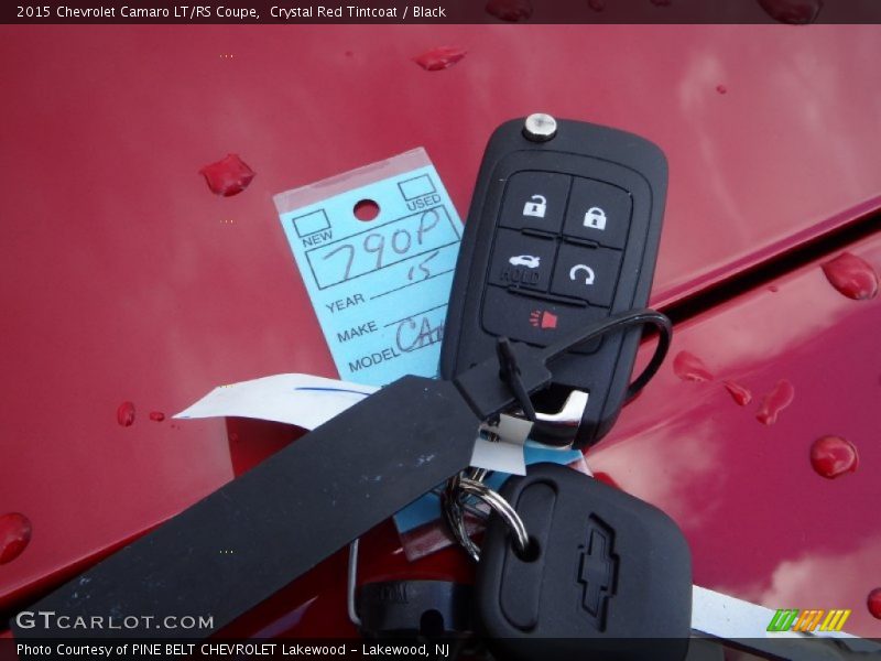 Crystal Red Tintcoat / Black 2015 Chevrolet Camaro LT/RS Coupe