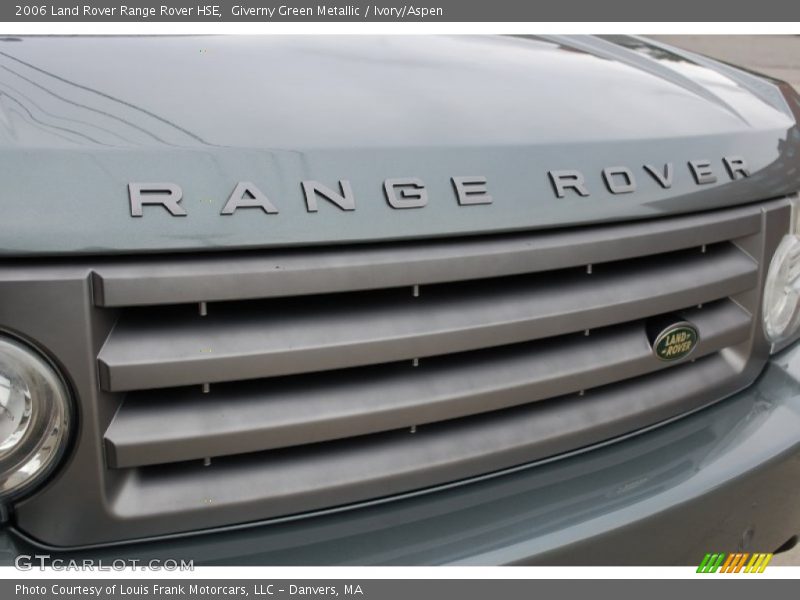 Giverny Green Metallic / Ivory/Aspen 2006 Land Rover Range Rover HSE