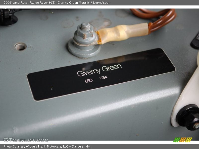 Giverny Green Metallic / Ivory/Aspen 2006 Land Rover Range Rover HSE