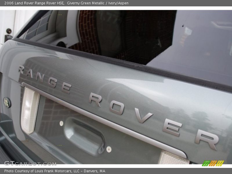 Giverny Green Metallic / Ivory/Aspen 2006 Land Rover Range Rover HSE