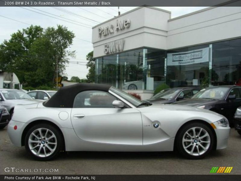 Titanium Silver Metallic / Black 2006 BMW Z4 3.0i Roadster