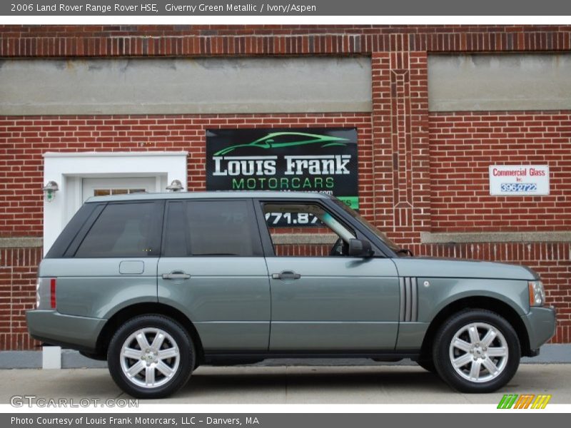 Giverny Green Metallic / Ivory/Aspen 2006 Land Rover Range Rover HSE