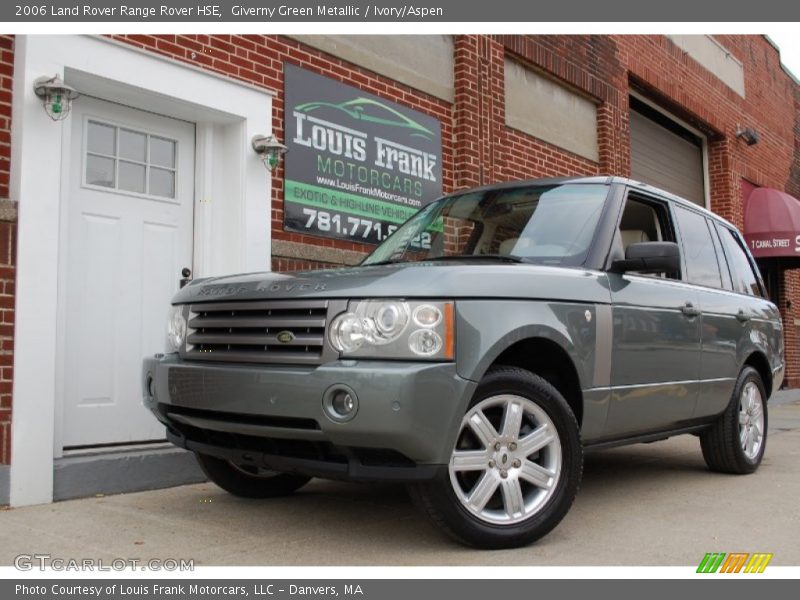 Giverny Green Metallic / Ivory/Aspen 2006 Land Rover Range Rover HSE