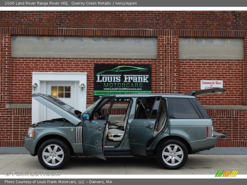 Giverny Green Metallic / Ivory/Aspen 2006 Land Rover Range Rover HSE