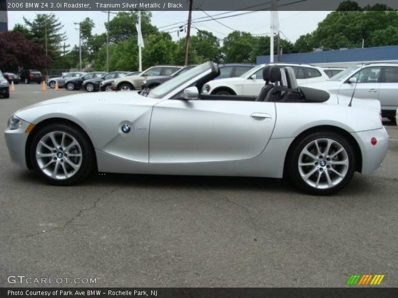Titanium Silver Metallic / Black 2006 BMW Z4 3.0i Roadster