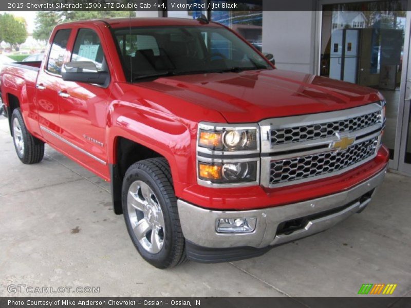 Victory Red / Jet Black 2015 Chevrolet Silverado 1500 LTZ Double Cab 4x4