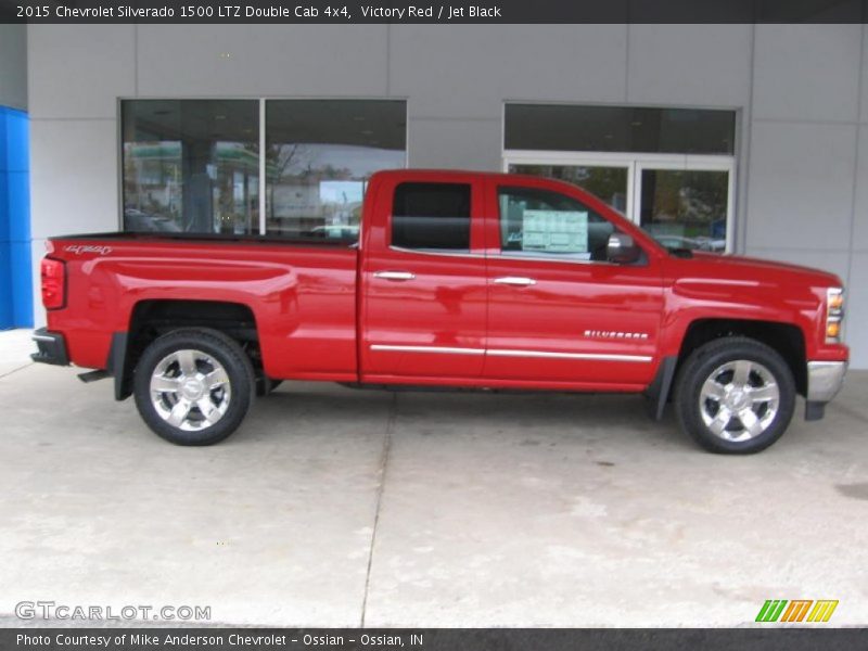 Victory Red / Jet Black 2015 Chevrolet Silverado 1500 LTZ Double Cab 4x4