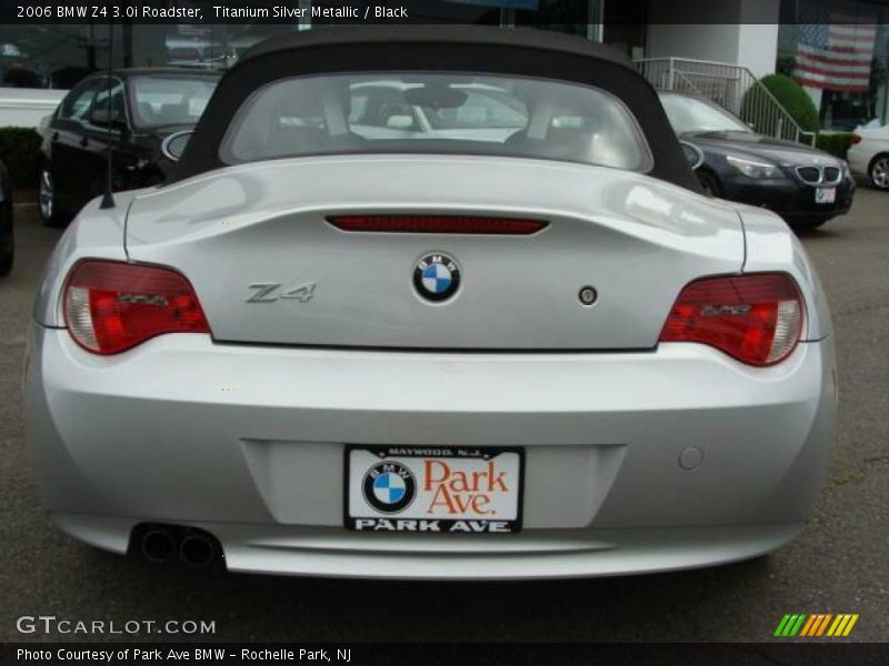 Titanium Silver Metallic / Black 2006 BMW Z4 3.0i Roadster