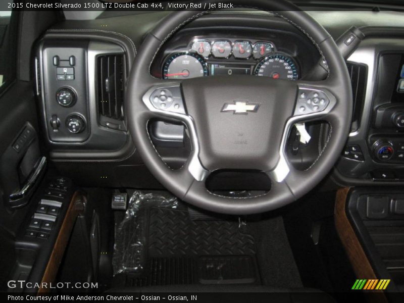 Victory Red / Jet Black 2015 Chevrolet Silverado 1500 LTZ Double Cab 4x4