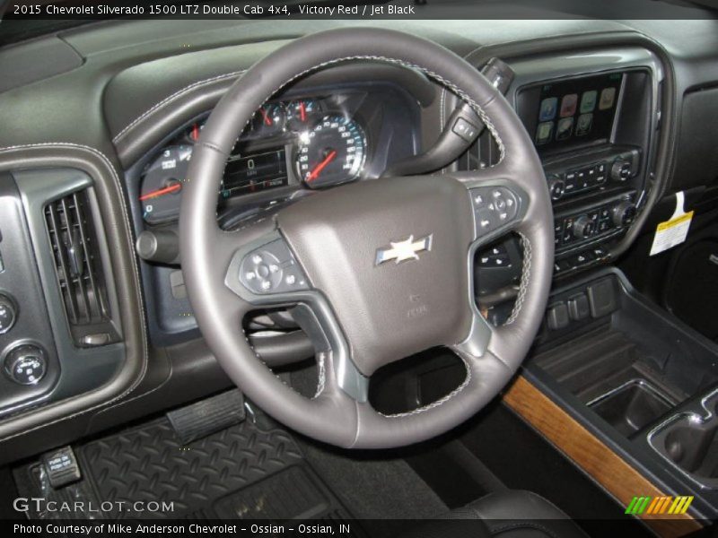 Victory Red / Jet Black 2015 Chevrolet Silverado 1500 LTZ Double Cab 4x4