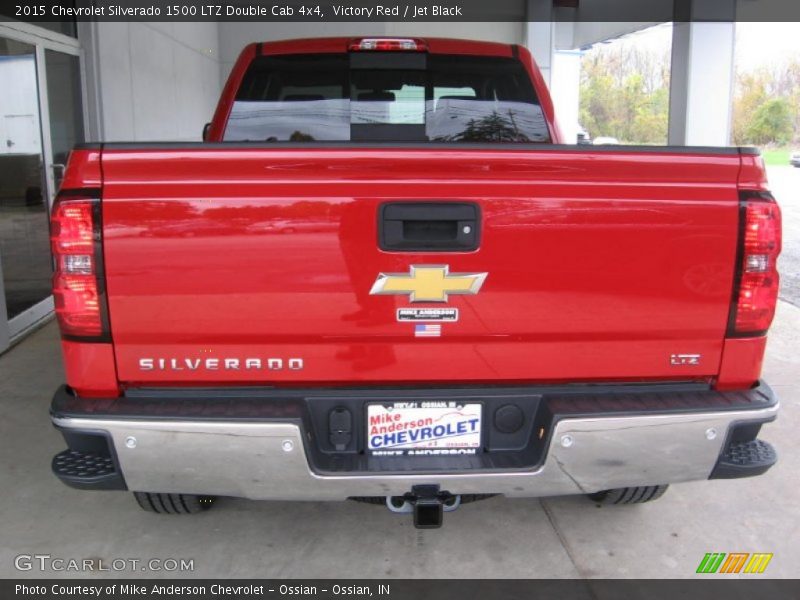 Victory Red / Jet Black 2015 Chevrolet Silverado 1500 LTZ Double Cab 4x4