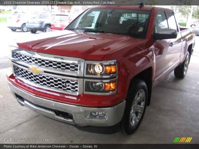 Victory Red / Jet Black 2015 Chevrolet Silverado 1500 LTZ Double Cab 4x4