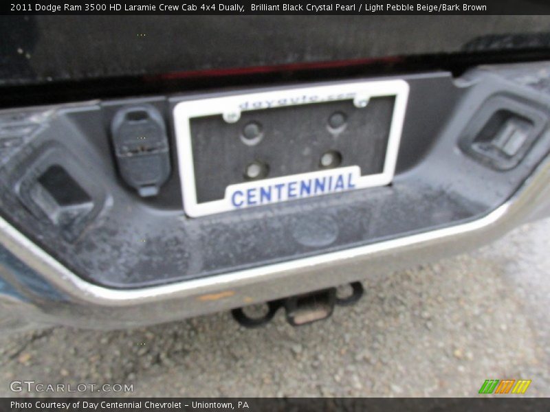 Brilliant Black Crystal Pearl / Light Pebble Beige/Bark Brown 2011 Dodge Ram 3500 HD Laramie Crew Cab 4x4 Dually