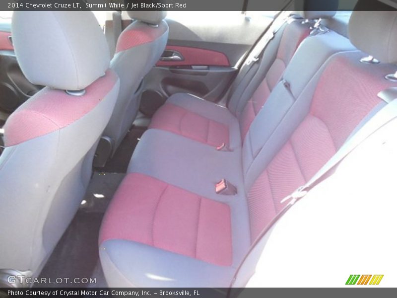 Summit White / Jet Black/Sport Red 2014 Chevrolet Cruze LT