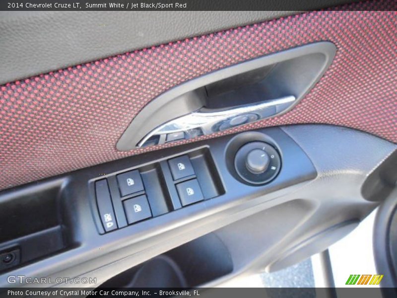 Summit White / Jet Black/Sport Red 2014 Chevrolet Cruze LT