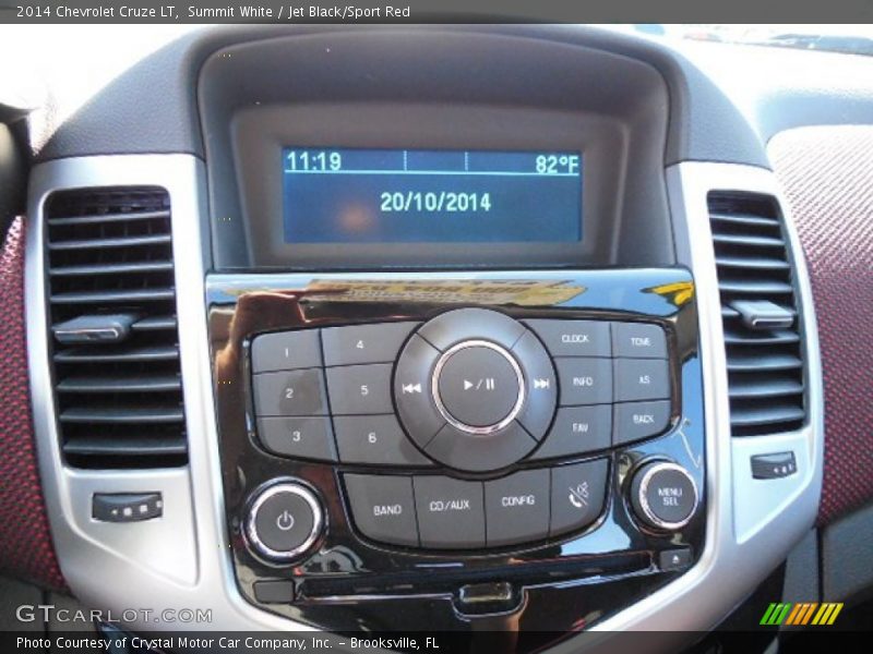 Summit White / Jet Black/Sport Red 2014 Chevrolet Cruze LT