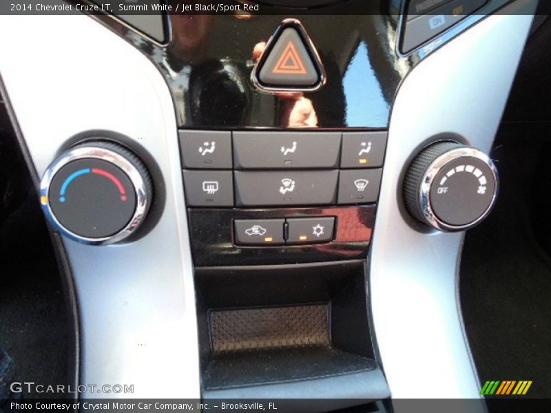 Summit White / Jet Black/Sport Red 2014 Chevrolet Cruze LT