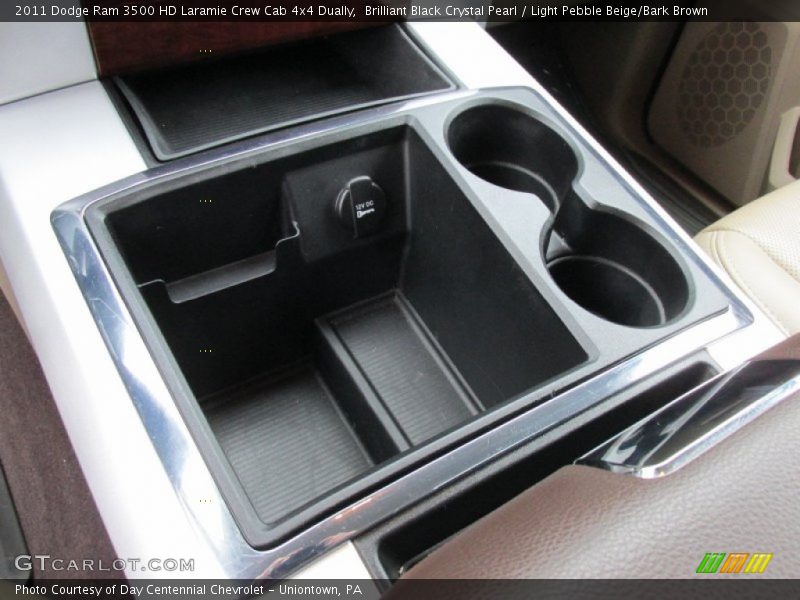 Brilliant Black Crystal Pearl / Light Pebble Beige/Bark Brown 2011 Dodge Ram 3500 HD Laramie Crew Cab 4x4 Dually