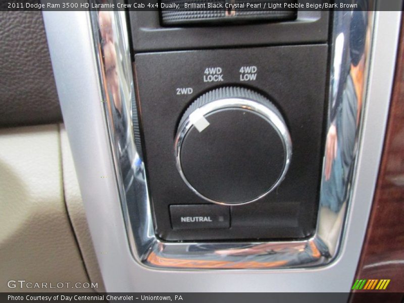 Brilliant Black Crystal Pearl / Light Pebble Beige/Bark Brown 2011 Dodge Ram 3500 HD Laramie Crew Cab 4x4 Dually
