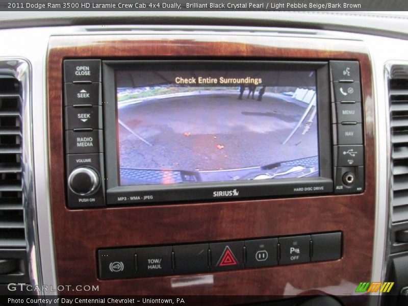 Brilliant Black Crystal Pearl / Light Pebble Beige/Bark Brown 2011 Dodge Ram 3500 HD Laramie Crew Cab 4x4 Dually