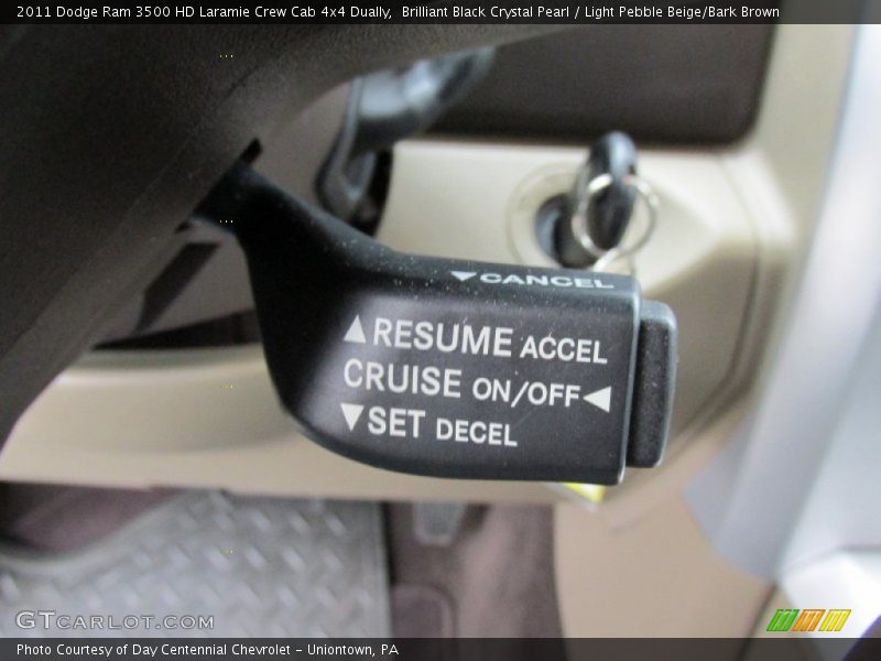 Brilliant Black Crystal Pearl / Light Pebble Beige/Bark Brown 2011 Dodge Ram 3500 HD Laramie Crew Cab 4x4 Dually