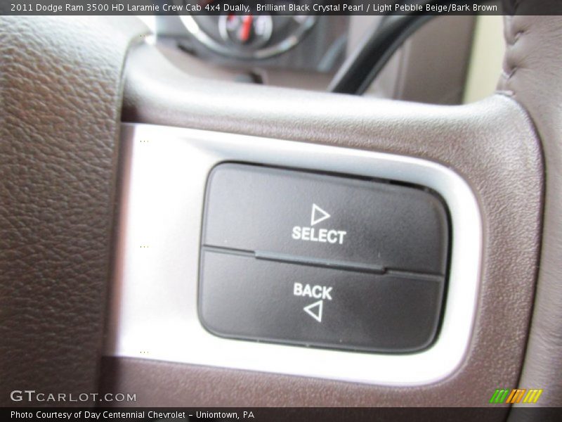 Brilliant Black Crystal Pearl / Light Pebble Beige/Bark Brown 2011 Dodge Ram 3500 HD Laramie Crew Cab 4x4 Dually
